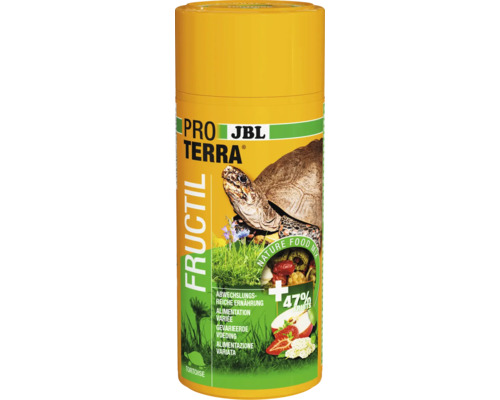 Schildkrötenfutter JBL PROTERRA FRUCTIL Hauptfutter mit Früchten für alle Landschildkröten 250 ml Schildkrötenfutter JBL PROTERRA FRUCTIL Hauptfutter mit Früchten für alle Landschildkröten 250 ml