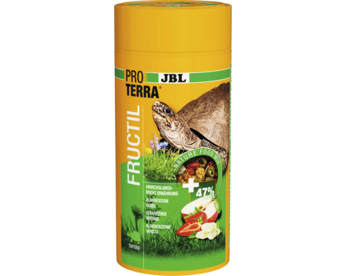 Schildkrötenfutter JBL PROTERRA FRUCTIL Hauptfutter mit Früchten für alle Landschildkröten 1000ml