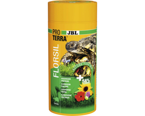 Schildkrötenfutter JBL PROTERRA FLORSIL Hauptfutter mit Blüten für alle Landschildkröten 1000 ml