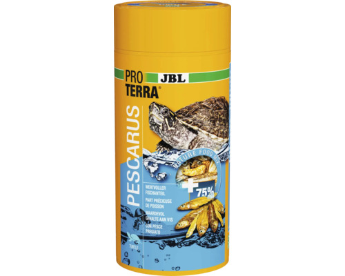 Wasserschildkröten Snack JBL PROTERRA PESCARUS Fisch-Leckerbissen für Sumpf- & Wasserschildkröten 1000 ml