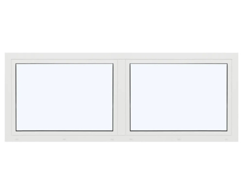 ARON Ternum Aluminiumfenster RAL 9016 verkehrsweiß 2 Flügelig (Dreh/Dreh-Kipp) mit beweglichem Pfosten (Stulp) 1600x900 mm DIN Rechts