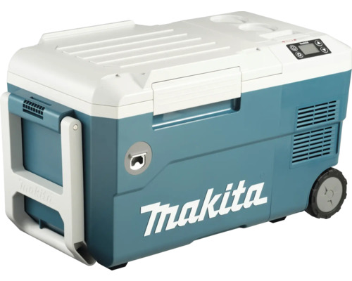 Akku-Kompressor-Kühl- und Wärmebox Makita XGT® CW001GZ01, ohne Akku und Ladegerät Makita Kühlbox mit Rollen und Bedienelementen