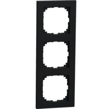 Merten MEG4030-3603 Abdeckrahmen 3-fach M-Pure schwarz/matt