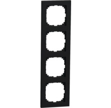 Merten MEG4040-3603 Abdeckrahmen 4-fach M-Pure schwarz/matt