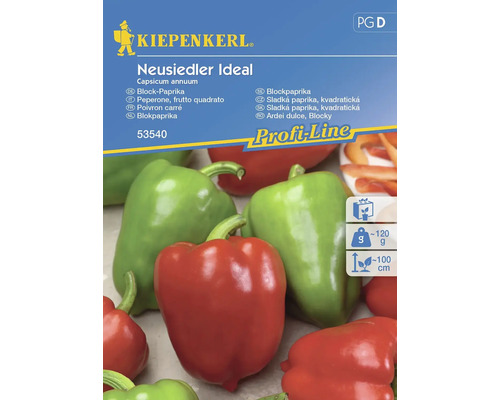 Block-Paprika Neusiedler Ideal Kiepenkerl Samenfestes Saatgut Gemüsesamen