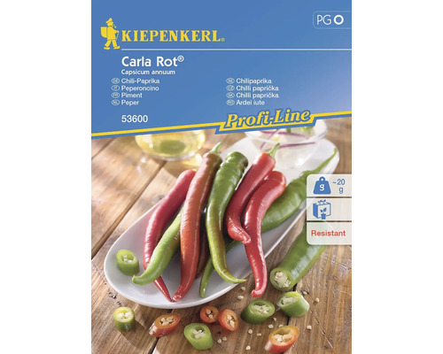 Chili-Paprika Carla Rot® (Kohsamui) Kiepenkerl Hybrid-Saatgut Gemüsesamen