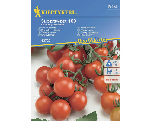 Kirsch-Tomate 'Supersweet 100' F1 Kiepenkerl Hybride Gemüsesamen