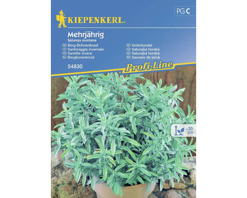 Berg-Bohnenkraut Winter-Pefferkraut Kiepenkerl Samenfestes Saatgut Kräutersamen Kiepenkerl Bergbohnenkraut mehrjährig im Topf