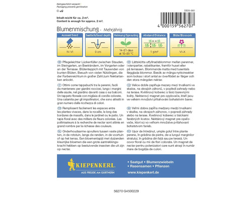 Blumensamenmischung mehrjährig