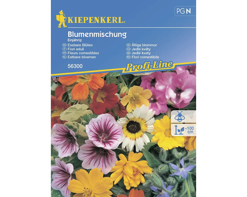 Blumenmischung einjährig Kiepenkerl Blumensamen, Blüten zum Essen, für ca. 2 m² Kiepenkerl Blumenmischung einjährig essbare Blüten