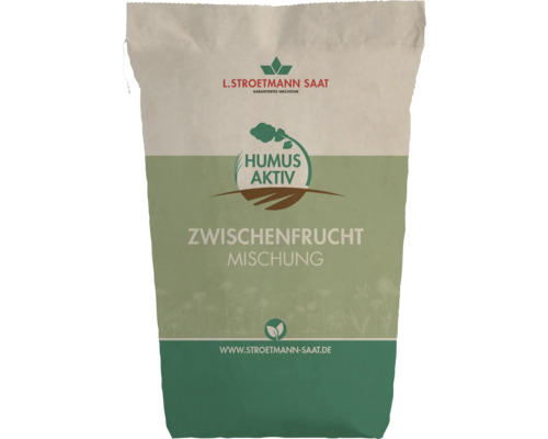 Sack mit Zwischenfruchtmischung zur Bodenverbesserung und Gründüngung