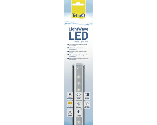 Aquariumbeleuchtung Tetra LightWave Single Light 270 6,3 W Länge von 27 - 33 cm Tetra LightWave LED Einzelleuchte 270 für Aquarien