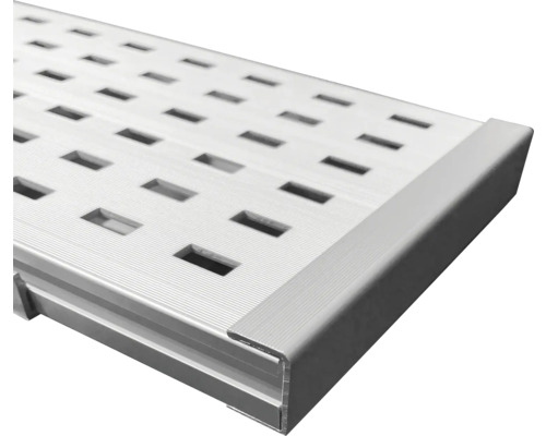 Endkappe für Drainageprofil 15x25x100 mm Pack = 2 Stück Aluminium Gerüstbelag mit Aussparungen