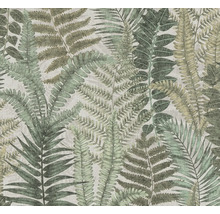 Vliestapete 39347-4 Famous Garden Farn grün taupe