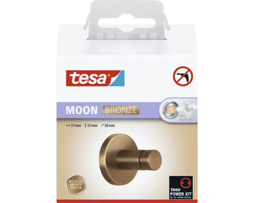 Tesa Moon Bronze Kleiderhaken im Verpackungskarton