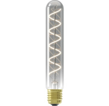 Röhrenförmige LED Lampe mit E27 Sockel und gewendeltem Leuchtdraht