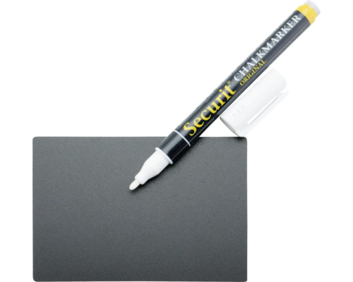 Kreidemarker mit schwarzer Oberfläche