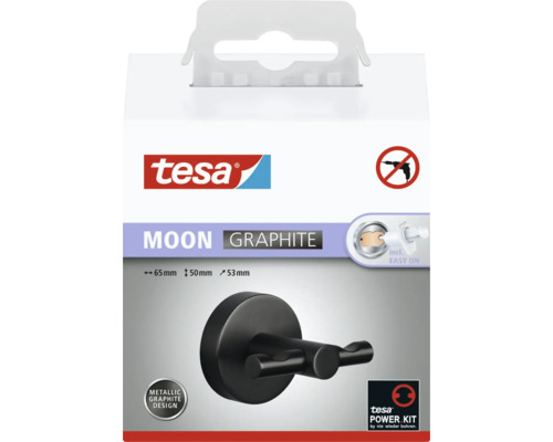 Tesa Moon Graphit Kleiderhaken Verpackung
