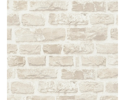 Vliestapete 38637-3 Natural Living Steinoptik beige Tapete mit Steinmauer-Muster