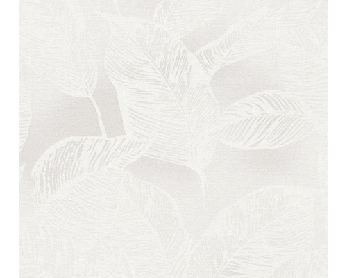 Vliestapete 38663-2 Natural Living Blätter grau Tapete mit Blättermuster