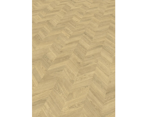 Holzboden mit Fischgrätenmuster