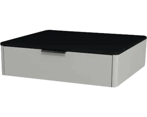 Waschtischunterschrank mit 1 Schublade Devo Lotos BxHxT 60 x 16 cm x 53 mm Frontfarbe perfect touch stahlgrau