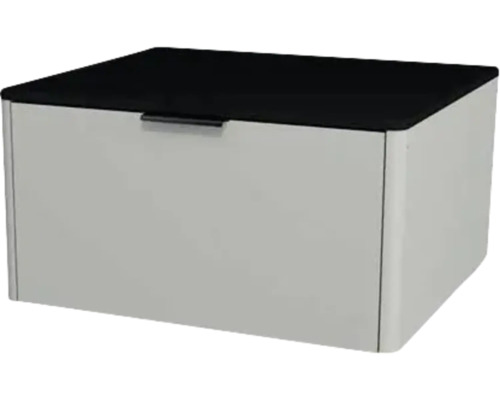 Waschtischunterschrank mit 1 Schublade Devo Lotos BxHxT 60 x 31 cm x 53 cm Frontfarbe perfect touch stahlgrau