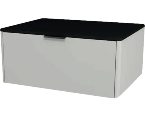 Waschtischunterschrank mit 1 Schublade Devo Lotos BxHxT 70 x 31 cm x 53 cm Frontfarbe perfect touch stahlgrau