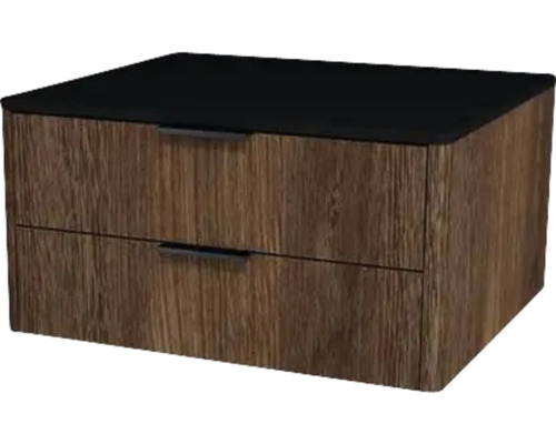 Waschtischunterschrank mit 2 Schubladen Devo Lotos BxHxT 60 x 31 cm x 53 cm Frontfarbe bronze expressive oak