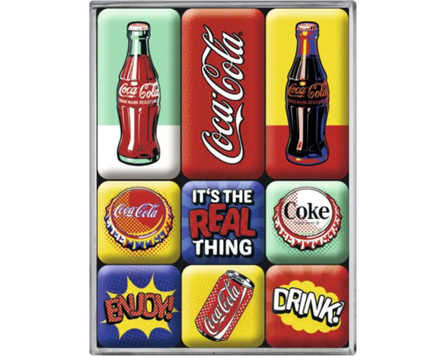 Magnet CocaCola PopArt 9er-Set