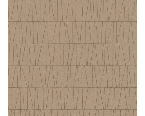 Vliestapete 39506-5 Jade 2 Grafikmuster Altrosa Tapete mit geometrischem Muster aus Dreiecken und Linien