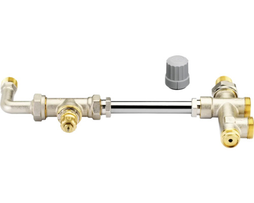 Heizkörperanschlussgarnitur mit Thermostatkopf