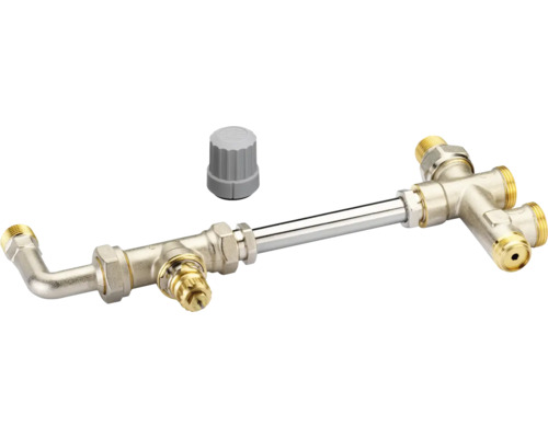 Heizkörperanschlussgarnitur mit Thermostatkopf