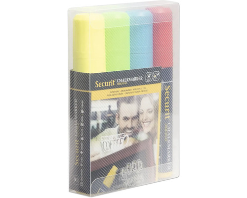 Packung mit vier Kreidemarkern