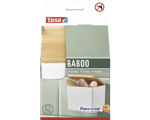 Tesa Baboo Badaufbewahrung mit Powerstrips Technologie
