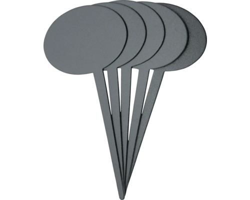 Mehrere Pflanzenetiketten aus Metall