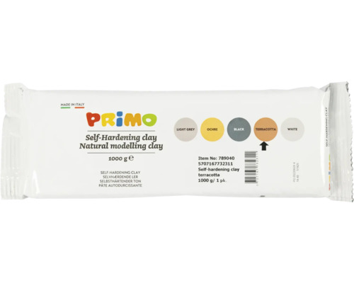 Packung selbsthärtende Modelliermasse Terrakotta, 1000 Gramm