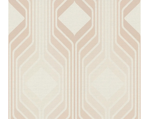 Vliestapete 39532-4 Retro Chic Linien hellbeige Tapete mit geometrischen Formen
