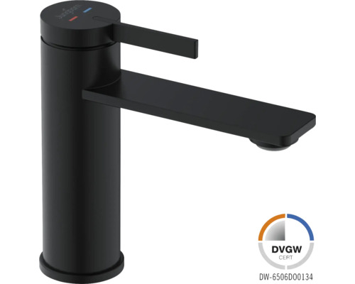 Symmons Identity Einloch-Badarmatur In Mattem Schwarz – Mit Push-Up-Ablauf, 1,0 GPM, Wassersparend