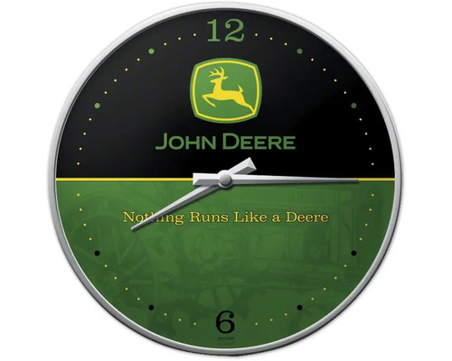 Wanduhr John Deere Logo Ø 31 cm