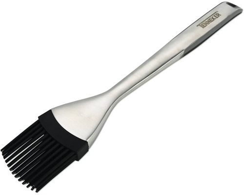 Tenneker Grillpinsel aus Edelstahl mit Silikonborsten