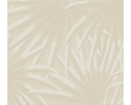 Vliestapete 39338-2 Casual Living Palmenblätter beige