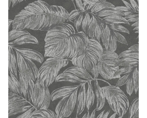Vliestapete 39340-4 Casual Living Blätter grau silber