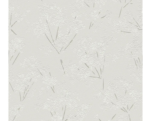Vliestapete Casual Living floral natur grau weiß