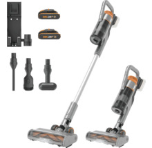 Akku-Staubsauger Handsauger WORX 20V WX038, inkl. 2 Akkus (2 Ah) und Ladehalterung