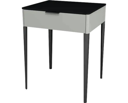 Waschtischunterschrank mit 1 Schublade Devo Lotos BxHxT 60 x 76 cm x 53 cm Frontfarbe perfect touch stahlgrau