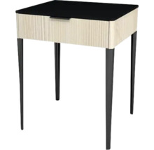 Waschtischunterschrank mit 1 Schublade Devo Lotos BxHxT 60 x 76 cm x 53 cm Frontfarbe structure avola cremeweiß