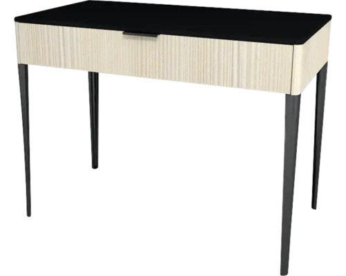 Waschtischunterschrank mit 1 Schublade Devo Lotos BxHxT 100 x 76 cm x 53 cm Frontfarbe structure avola cremeweiß Waschtischunterschrank mit 1 Schublade Devo Lotos BxHxT 100 x 76 cm x 53 cm Frontfarbe structure avola cremeweiß