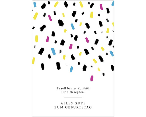 Wee Blue Coo Geburtstagskarte – Buntes Konfetti-Design, 17,5 X 12,5 Cm