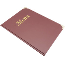 Speisekarte Basic DIN A4 weinrot